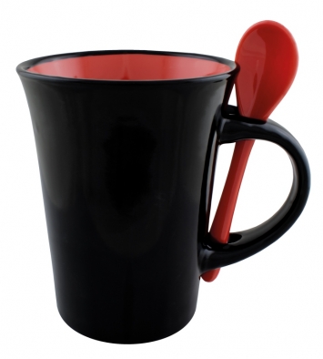 Чашка керамическая с ложкой DORIS Optima promo