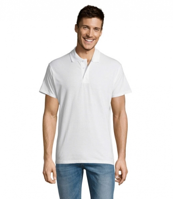 Рубашка поло мужская SOL’S SUMMER II, белая