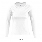 Футболка с длинным рукавом SOL’S MAJESTIC белая