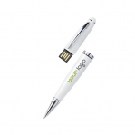 Флешка ручка белого цвета (4/8/16/32 Гб)