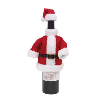 Чехол на бутылку в виде костюма Деда Мороза