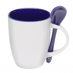 Двухцветная чашка с ложкой, 300 мл