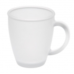 Матовая стеклянная чашка, 325 мл 