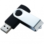 Флешка Твистер Черная (4/8/16/32/64 Гб)