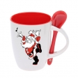 Чашка с ложкой с Дедом Морозом