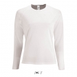 Женская спортивная футболка с длинным рукавом SPORTY LSL WOMEN-02072 белая