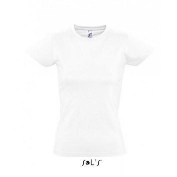Женская футболка SOL’S IMPERIAL WOMEN, белого цвета